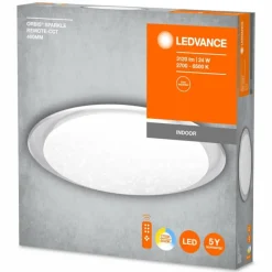 Luminaires Ledvance Plafonnier LEDVANCE ORBIS® Blanc, 1 lumière, Télécommandes* Éclairage Led