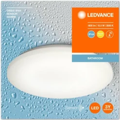 Luminaires Ledvance Plafonnier LEDVANCE ORBIS® Blanc, 1 lumière, Détecteur de mouvement* Éclairage Led