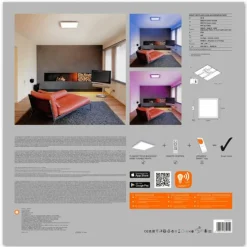 Luminaires Ledvance Plafonnier LEDVANCE PLANON Blanc, 1 lumière, Changeur de couleurs