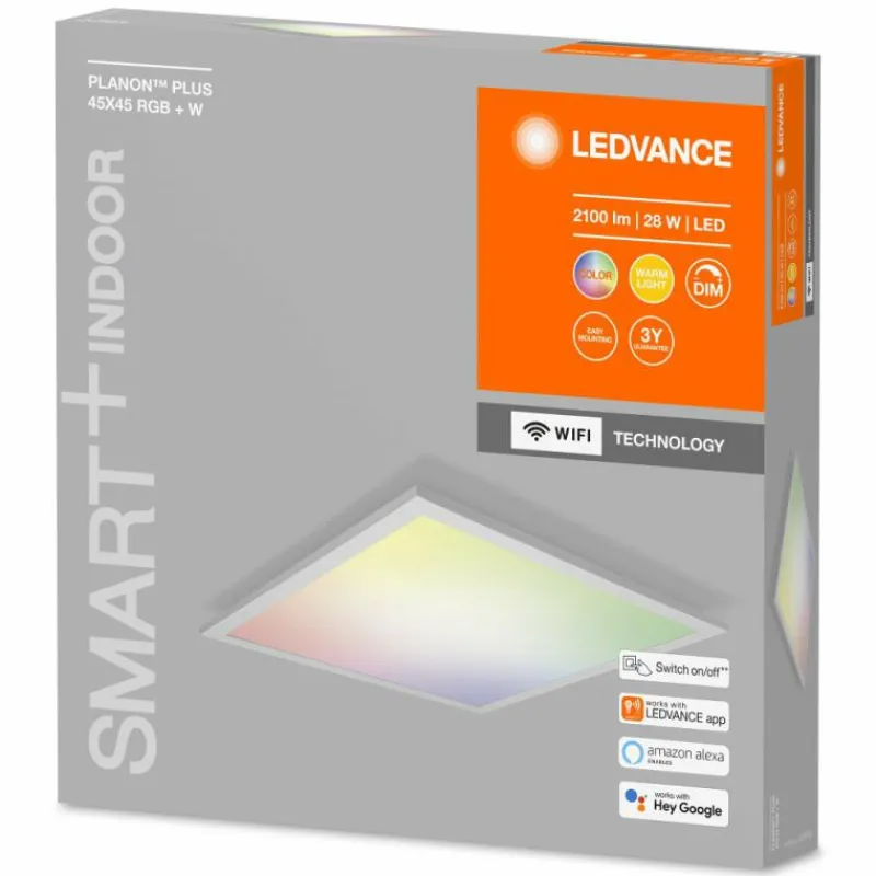 Luminaires Ledvance Plafonnier LEDVANCE SMART+ Blanc, 1 lumière, Changeur de couleurs