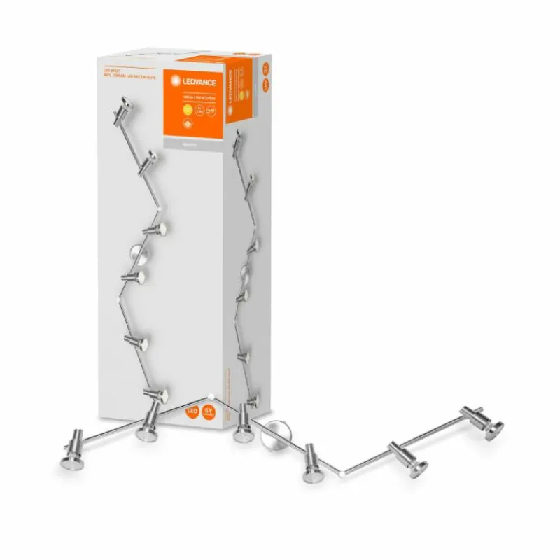 Luminaires Ledvance Plafonnier LEDVANCE SPOT Argenté, 6 lumières* Éclairage Led