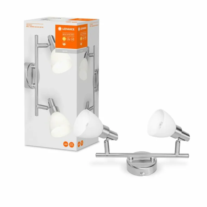 Luminaires Ledvance Plafonnier LEDVANCE SPOT Argenté, 2 lumières