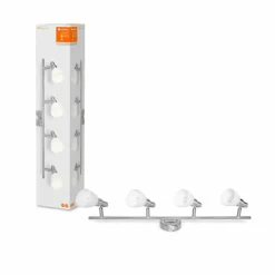 Luminaires Ledvance Plafonnier LEDVANCE SPOT Argenté, 4 lumières