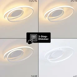 hofstein Plafonnier Leksund LED Blanc, 1 lumière