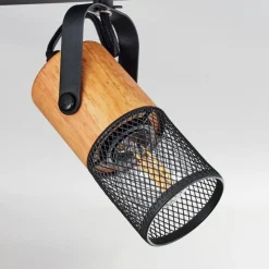 Lampes Industrielles-hofstein Plafonnier Lengalau Noir, 3 lumières