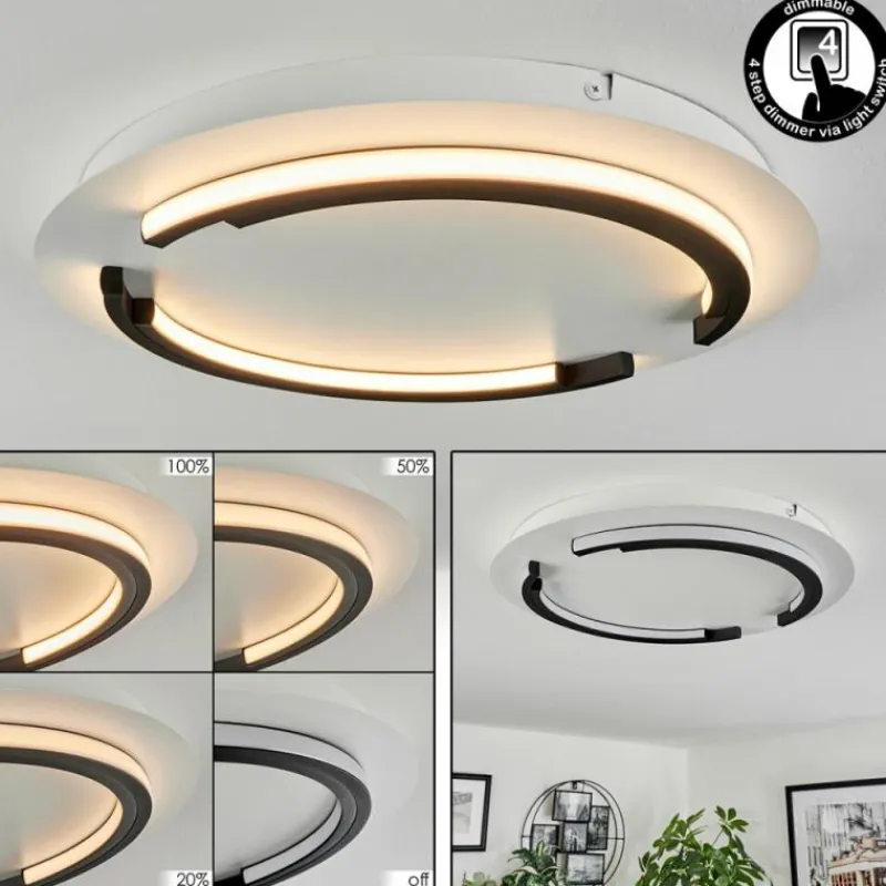 hofstein Plafonnier Leroux LED Blanc, 1 lumière