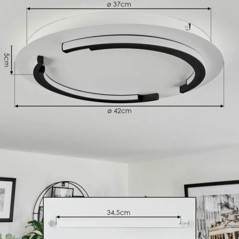 hofstein Plafonnier Leroux LED Blanc, 1 lumière