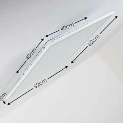 hofstein Plafonnier Lerum LED Blanc, 1 lumière* Éclairage Led