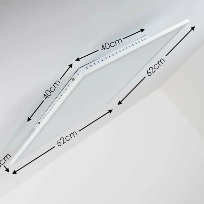 hofstein Plafonnier Lerum LED Blanc, 1 lumière* Éclairage Led