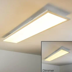 hofstein Plafonnier Lerum LED Blanc, 1 lumière, Télécommandes* Éclairage Led