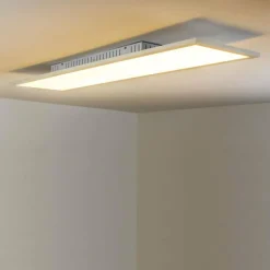 hofstein Plafonnier Lerum LED Blanc, 1 lumière, Télécommandes* Éclairage Led
