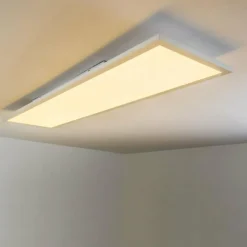 hofstein Plafonnier Lerum LED Blanc, 1 lumière, Télécommandes* Éclairage Led