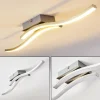 hofstein Plafonnier Letala LED Chrome, Nickel mat, 2 lumières* Éclairage Led