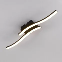 hofstein Plafonnier Letala LED Noir, 2 lumières