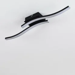 hofstein Plafonnier Letala LED Noir, 2 lumières