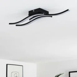 hofstein Plafonnier Letala LED Noir, 3 lumières
