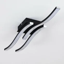 hofstein Plafonnier Letala LED Noir, 3 lumières