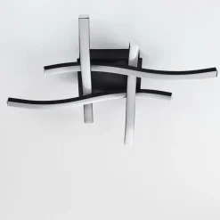 hofstein Plafonnier Letala LED Noir, 4 lumières