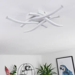 hofstein Plafonnier Letala LED Noir, 4 lumières