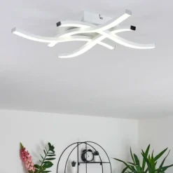 hofstein Plafonnier Letala LED Noir, 4 lumières