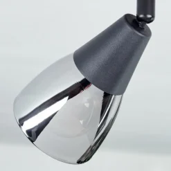 hofstein Plafonnier Leteque Couleur bois, Noir, 1 lumière