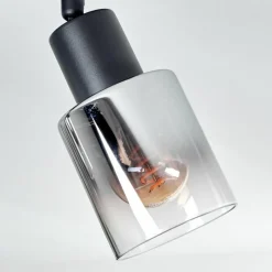 hofstein Plafonnier Leteque Noir, 3 lumières