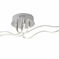Luminaires Leuchten Direkt Plafonnier Leuchten Direkt WAVE LED Acier inoxydable, 4 lumières* Éclairage Led