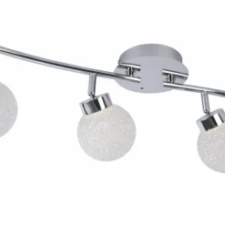Luminaires Leuchten Direkt Plafonnier Leuchten Direkt MIKO LED Chrome, 4 lumières, Télécommandes, Changeur de couleurs* Éclairage Led
