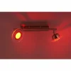 Luminaires Leuchten Direkt Plafonnier Leuchten Direkt LOLA-MIKE LED Acier inoxydable, 2 lumières, Télécommandes, Changeur de couleurs* Éclairage Led