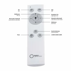 Luminaires Leuchten Direkt Plafonnier Leuchten Direkt JONAS LED Blanc, 1 lumière, Télécommandes* Éclairage Led