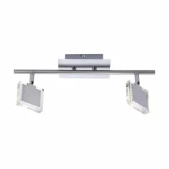 Luminaires Leuchten Direkt Plafonnier Leuchten Direkt Tony LED Chrome, Nickel mat, 2 lumières* Spots Et Projecteurs
