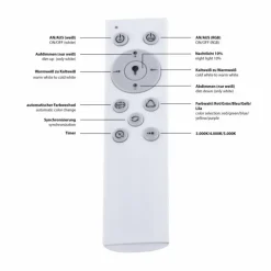 Luminaires Leuchten Direkt Plafonnier Leuchten Direkt Luisa LED Blanc, 2 lumières, Télécommandes, Changeur de couleurs* Éclairage Led