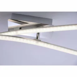 Luminaires Leuchten Direkt Plafonnier Leuchten Direkt Simon LED Chrome, 2 lumières* Éclairage Led
