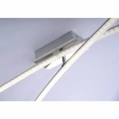 Luminaires Leuchten Direkt Plafonnier Leuchten Direkt Simon LED Chrome, 2 lumières* Éclairage Led