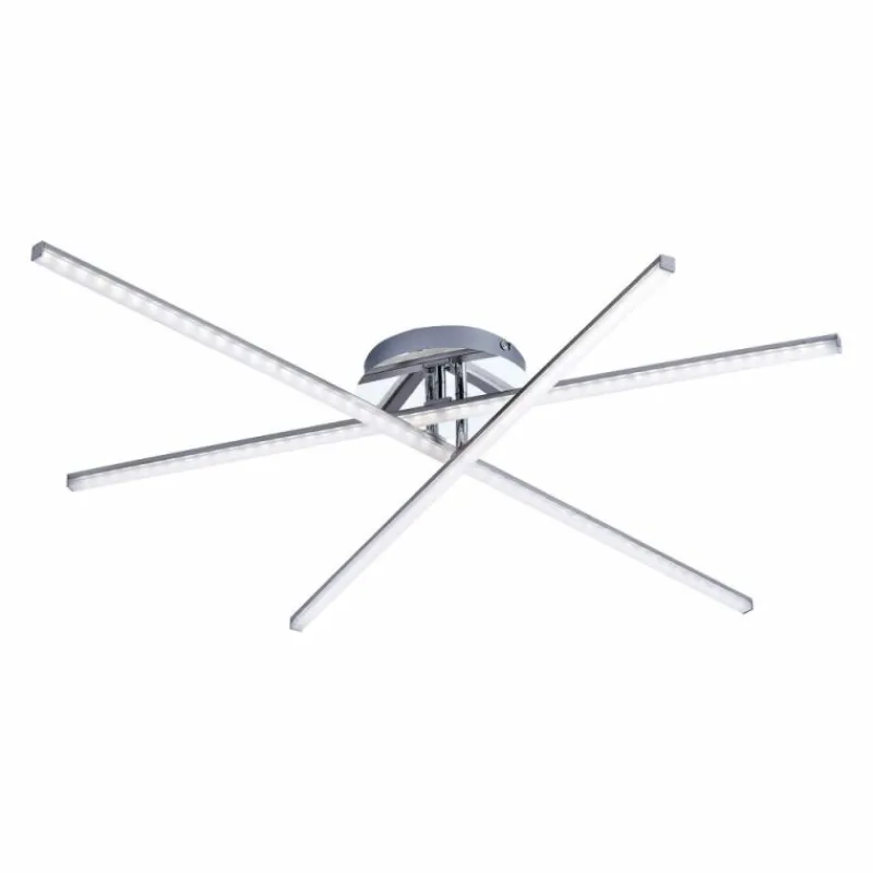 Luminaires Leuchten Direkt Plafonnier Leuchten Direkt Simon LED Chrome, 3 lumières* Éclairage Led