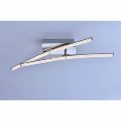 Luminaires Leuchten Direkt Plafonnier Leuchten Direkt Simon LED Chrome, 2 lumières* Éclairage Led