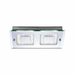Luminaires Leuchten Direkt Plafonnier Leuchten Direkt LISA LED Chrome, 2 lumières