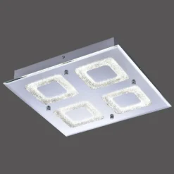 Luminaires Leuchten Direkt Plafonnier Leuchten Direkt LISA LED Chrome, 1 lumière