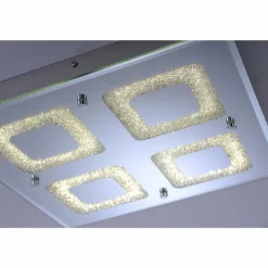 Luminaires Leuchten Direkt Plafonnier Leuchten Direkt LISA LED Chrome, 1 lumière