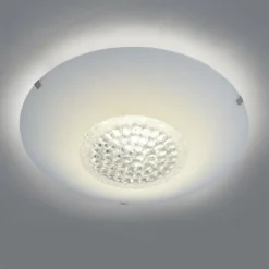 Luminaires Leuchten Direkt Plafonnier Leuchten Direkt ANNA LED Blanc, 1 lumière