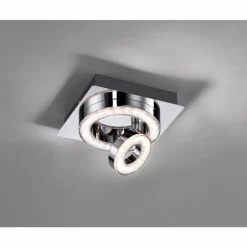 Luminaires Leuchten Direkt Plafonnier Leuchten Direkt TIM LED Chrome, 2 lumières