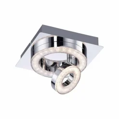 Luminaires Leuchten Direkt Plafonnier Leuchten Direkt TIM LED Chrome, 2 lumières