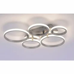 Luminaires Leuchten Direkt Plafonnier Leuchten Direkt Johanna LED Acier inoxydable, 5 lumières* Éclairage Led