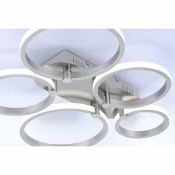 Luminaires Leuchten Direkt Plafonnier Leuchten Direkt Johanna LED Acier inoxydable, 5 lumières* Éclairage Led