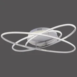 Luminaires Leuchten Direkt Plafonnier Leuchten Direkt MALIK LED Acier inoxydable, 1 lumière, Télécommandes* Éclairage Led