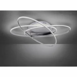 Luminaires Leuchten Direkt Plafonnier Leuchten Direkt MALIK LED Acier inoxydable, 1 lumière, Télécommandes* Éclairage Led