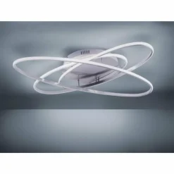 Luminaires Leuchten Direkt Plafonnier Leuchten Direkt MALIK LED Acier inoxydable, 1 lumière, Télécommandes* Éclairage Led