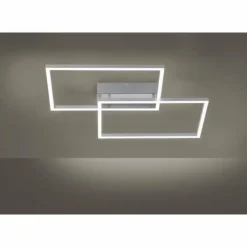 Luminaires Leuchten Direkt Plafonnier Leuchten Direkt IVEN LED Acier inoxydable, 2 lumières, Télécommandes* Éclairage Led