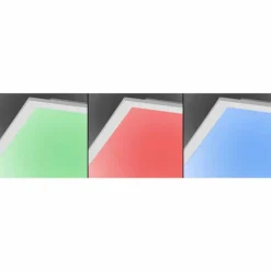 Luminaires Leuchten Direkt Plafonnier Leuchten Direkt Ls-FLAT LED Blanc, 1 lumière, Télécommandes, Changeur de couleurs