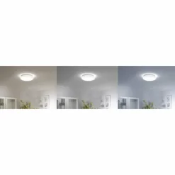 Luminaires Leuchten Direkt Plafonnier Leuchten Direkt Ls-JUPI LED Blanc, 1 lumière, Télécommandes, Changeur de couleurs